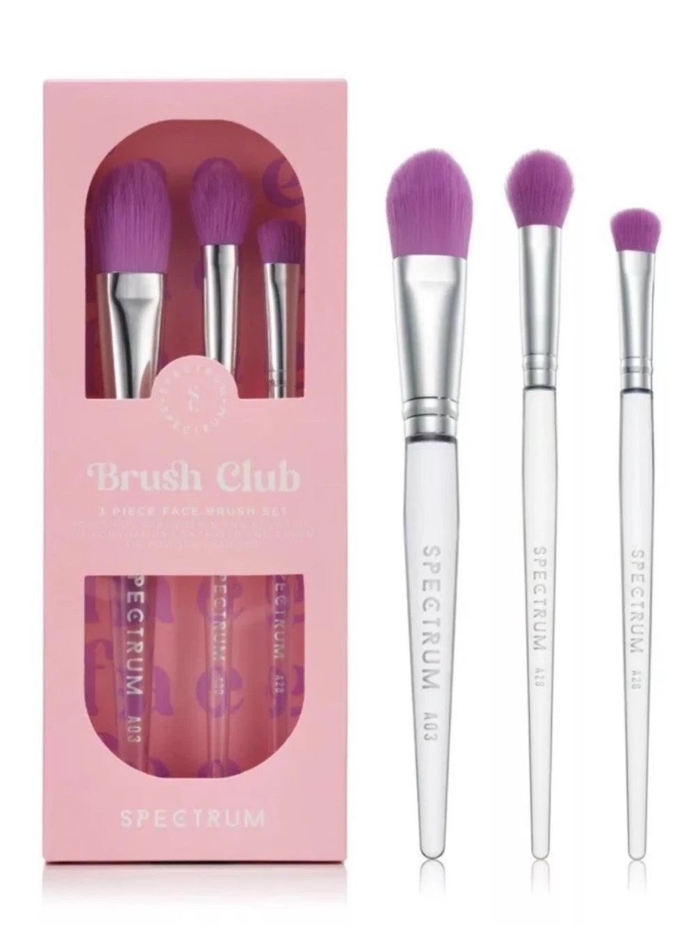 NIB Spectrum Collectives 3 Piece Brush Club Face Set